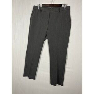 Talbots Dress Pants Women 12P Gray Cambridge Pant Straight Leg Office Career